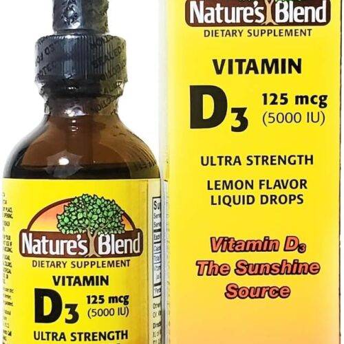 Nature’s Blend Vitamin D3 Drops, 5000 IU